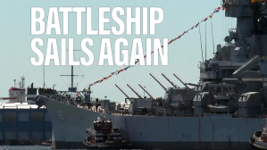 WWII battleship sails once again and Navy offers Arctic service medal