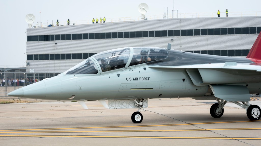 T-7A Red Hawk takes flight
