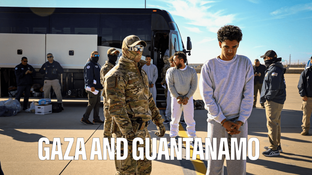 Pentagon contemplates a Gaza plan, and deportees arrive in Guantanamo