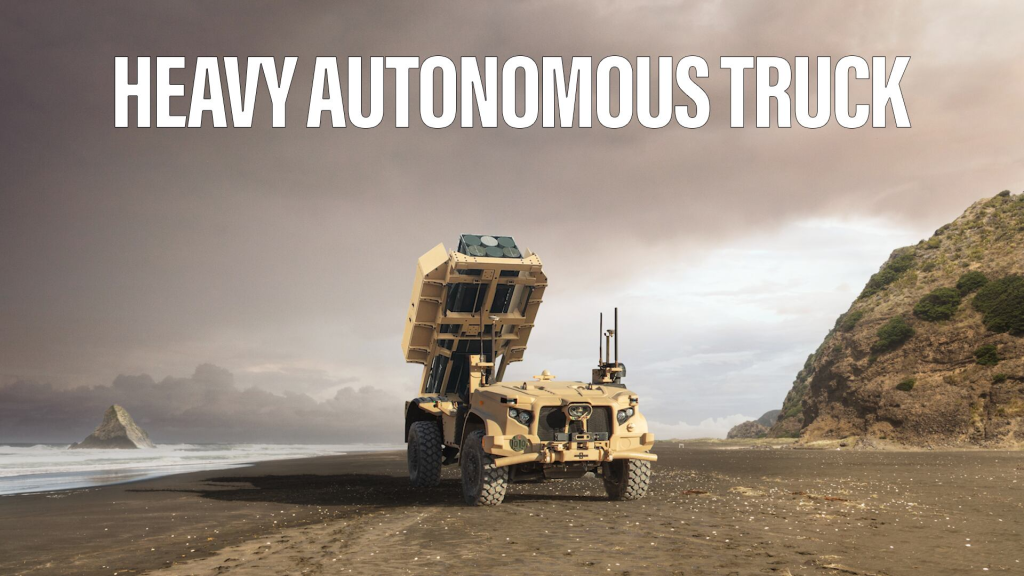 No need for a driver in this burly vehicle – meet Oshkosh’s ROGUE Fires autonomous truck