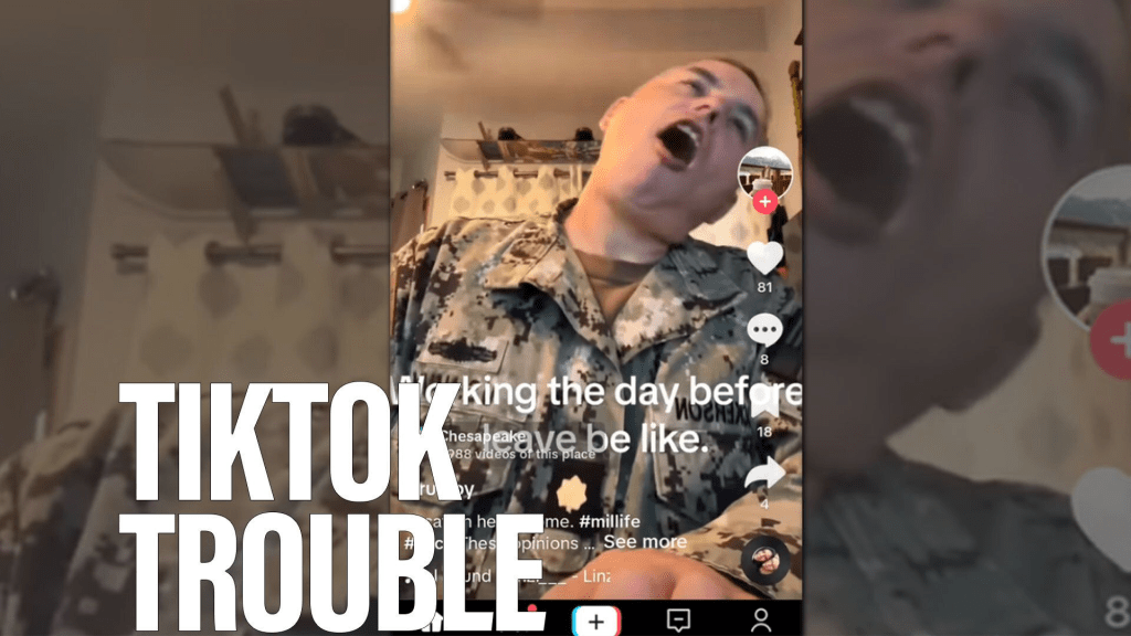 Was a court martial warranted for an officer’s TikTok post?