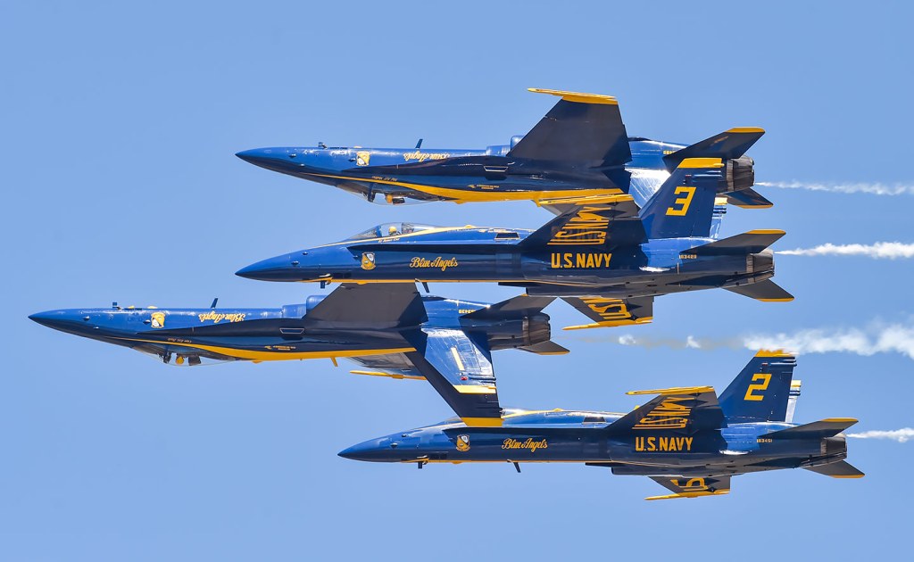 Blue Angels to make final flight in the legacy F/A/-18 Hornet as they transition to Super Hornets