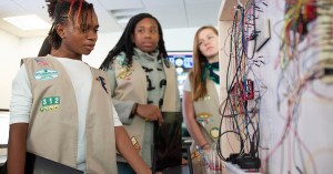 The case of the stolen Girl Scout Cookie: Girl Scouts hone their STEM skills at Raytheon’s cybersecurity range