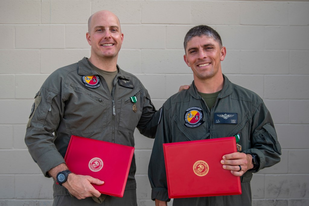Marine captains honored for saving a man’s life in the Dallas airport