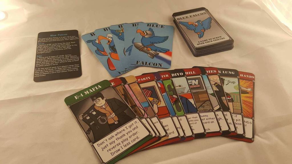 Veteran-run card game company seeks support for second offering, ‘Blue Falcon’