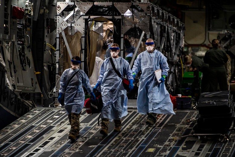 Air Force C-17 evacuates three Americans with coronavirus out of Afghanistan