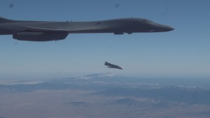 The B-1B just launched a cruise missile externally. Hypersonic missiles could be next.