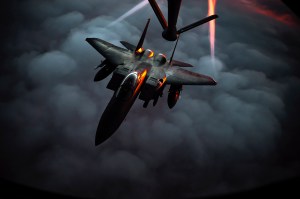 US Air Force F-15Es and F-16s take part in operation to take out ISIS in Iraq