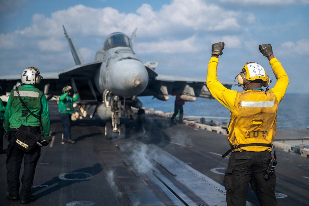 US Navy F/A-18 Super Hornet strikes, disables oil tanker in Gulf of Oman