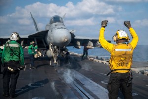 US Navy F/A-18 Super Hornet strikes, disables oil tanker in Gulf of Oman