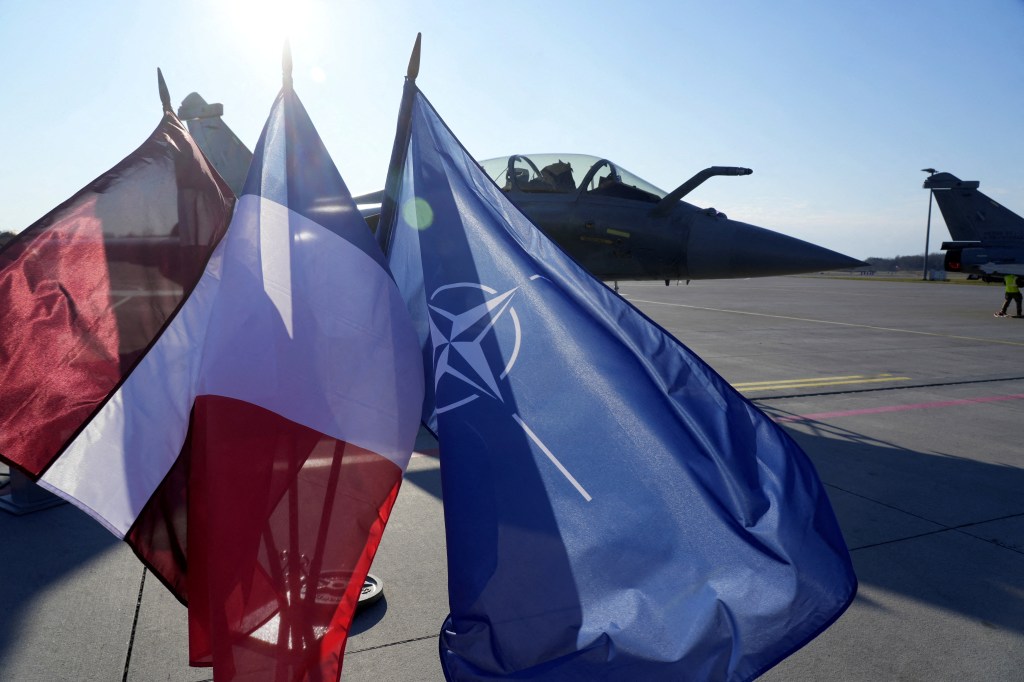 French jet on NATO mission shoots down drone in Latvian airspace