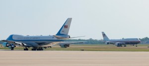 Trump flies old Air Force One out of Turkey, switches to new jet in Britain for trip home
