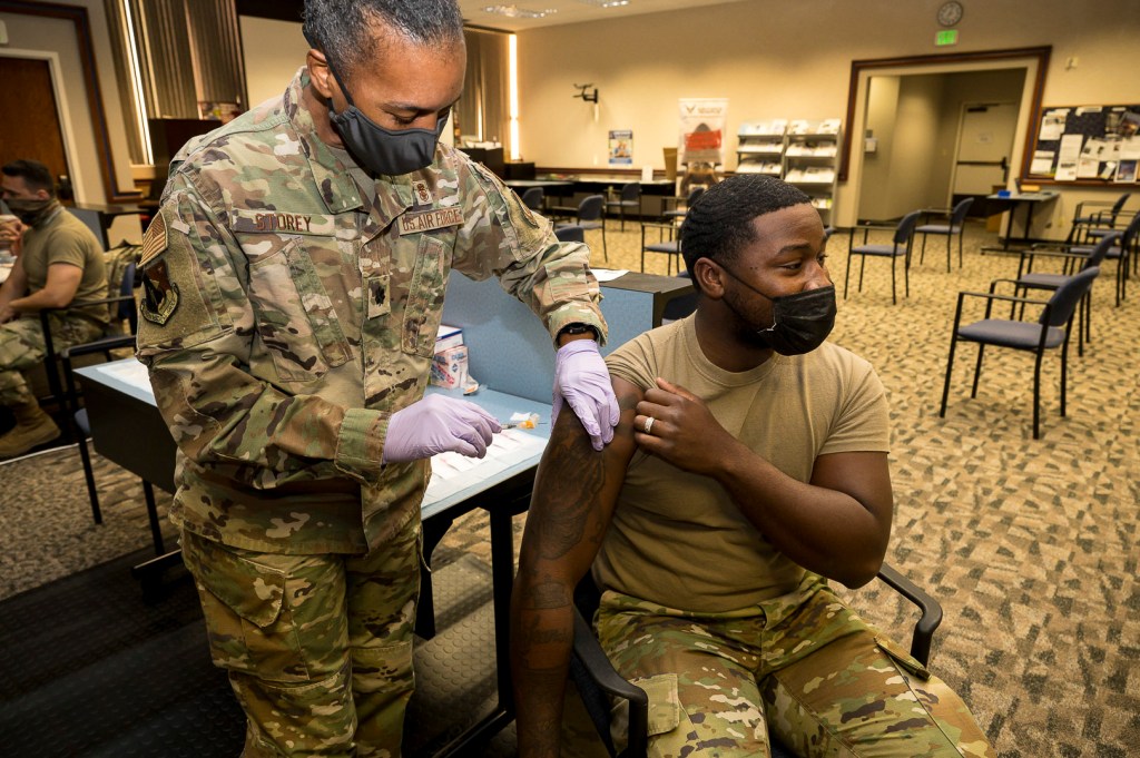 Unvaccinated active duty airmen will soon be barred from moving to new assignments