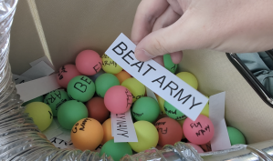 Midshipmen drop leaflets, Ping-Pong balls on cadets ahead of big game