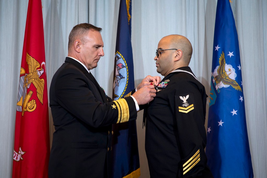 Sailor earns heroism award for actions during LGBTQ nightclub shooting