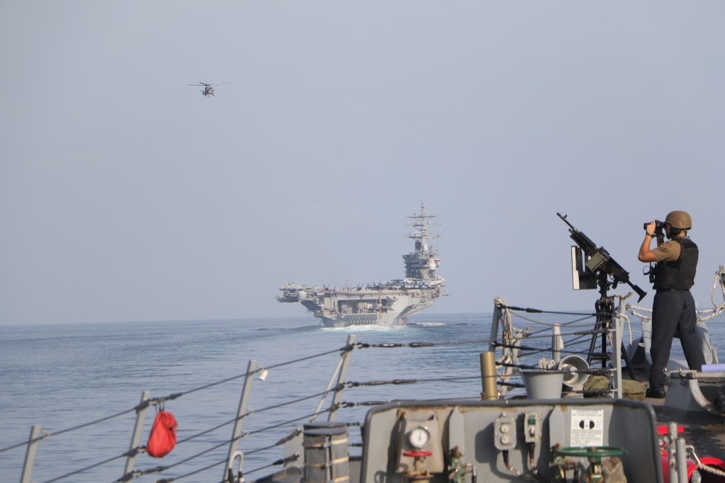 Ike carrier heads home as Houthi attacks continue in the Red Sea