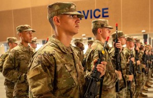 Air Force, Space Force recruits to carry practice rifles at boot camp