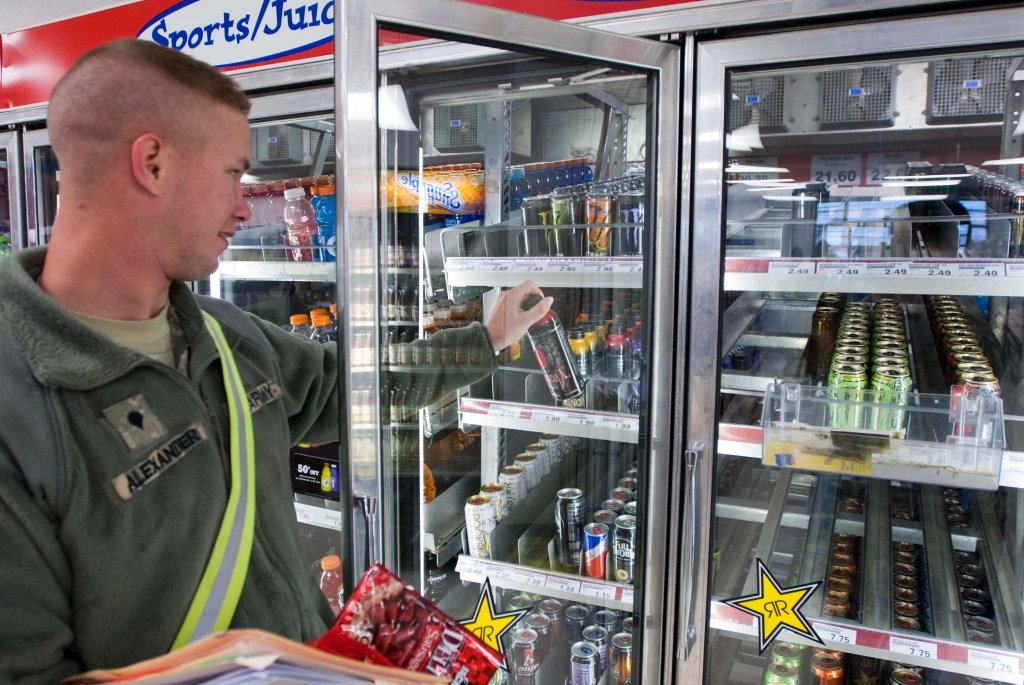 Did Fort Drum ban energy drinks from barracks vending machines?