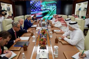 Kerry in Saudi Arabia for talks on Yemen, Syria conflicts