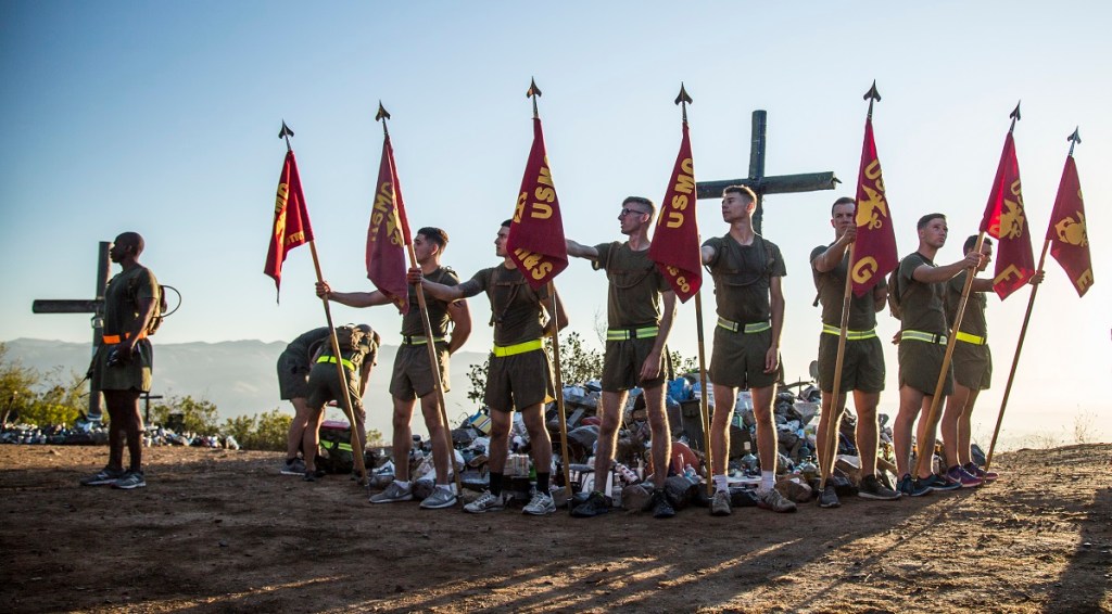 How crosses and mementos help these Marines remember fallen comrades