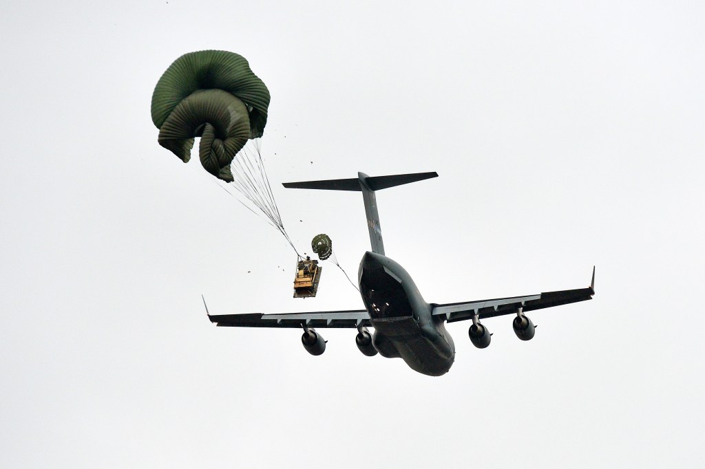 Look out below! C-17 accidentally airdrops Humvee over neighborhood near Fort Bragg