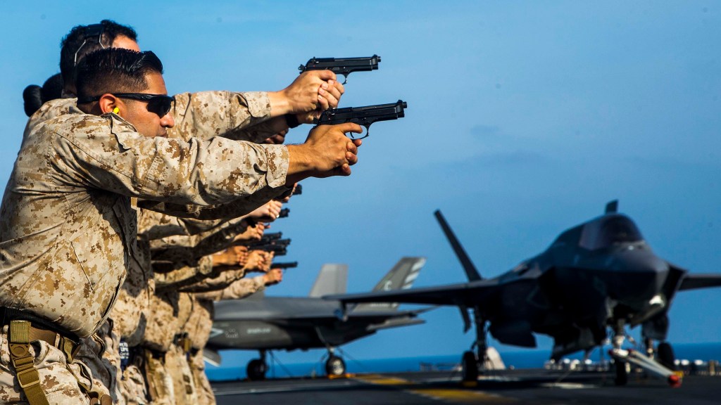 The Marine Corps is pushing a faster pistol qualification course with these changes