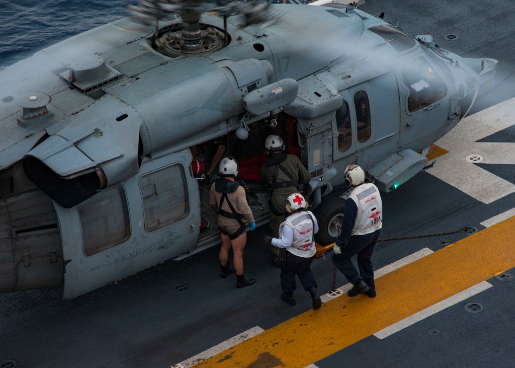 Navy rescues two civilians after plane crash in the Caribbean Sea