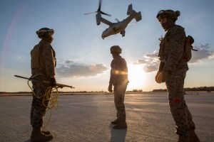 A Marine crisis response task force covering Africa is stuck in Italy and Spain over COVID-19 concerns