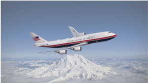 Qatari-donated Air Force One now sports red, white and blue paint job