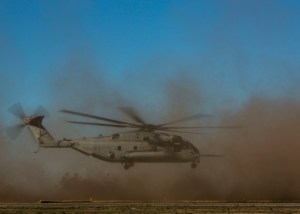 Watch a runway full of Marine aircraft take off