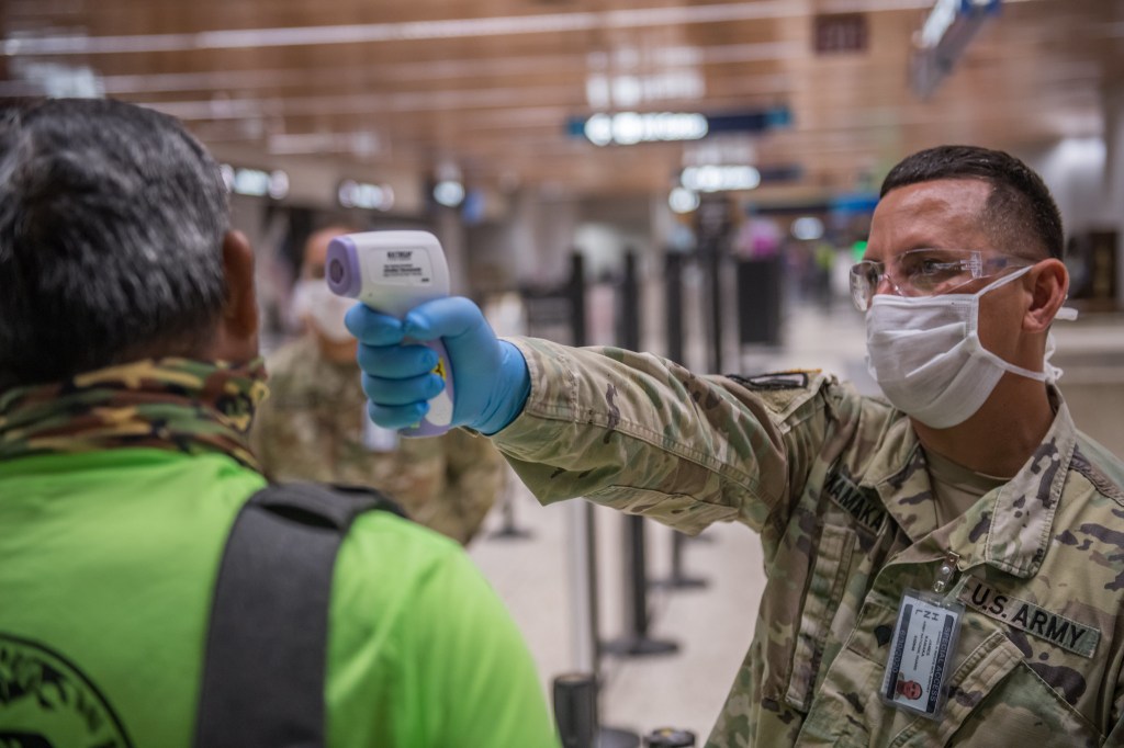 Push is on to get National Guard troops on coronavirus duty health care help once their missions end