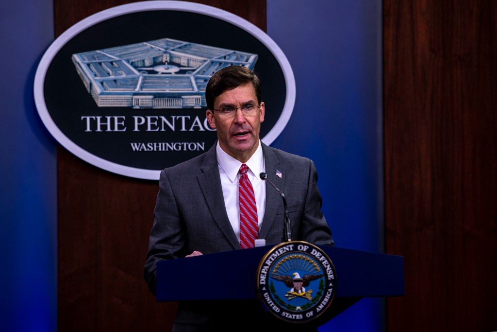 Exclusive: Esper, on his way out, says he was no yes man