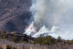 Air Force Academy battles wildfire at West Monument Creek