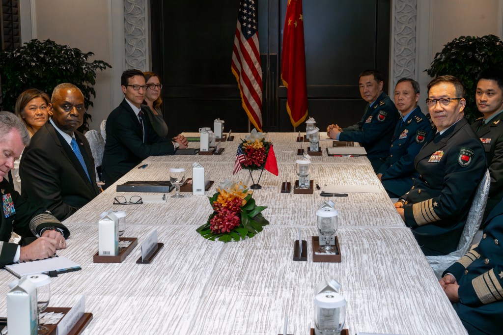 Austin meets with Chinese counterpart for first time since 2022