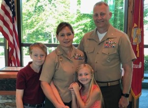Married Marine colonels on same day take command of separate North Carolina units