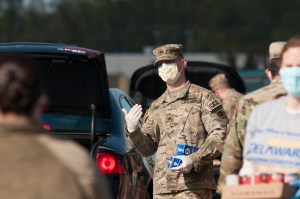 Senator pushes for hazard pay for guardsmen, active-duty troops on coronavirus response deployments