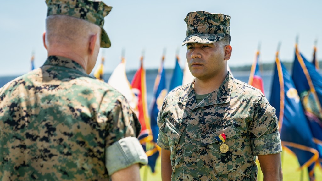 Marine awarded highest noncombat medal for heroic action in North Carolina traffic accident