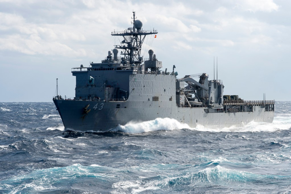 US warship sails the Arabian Sea, avoiding port, killing time … and germs