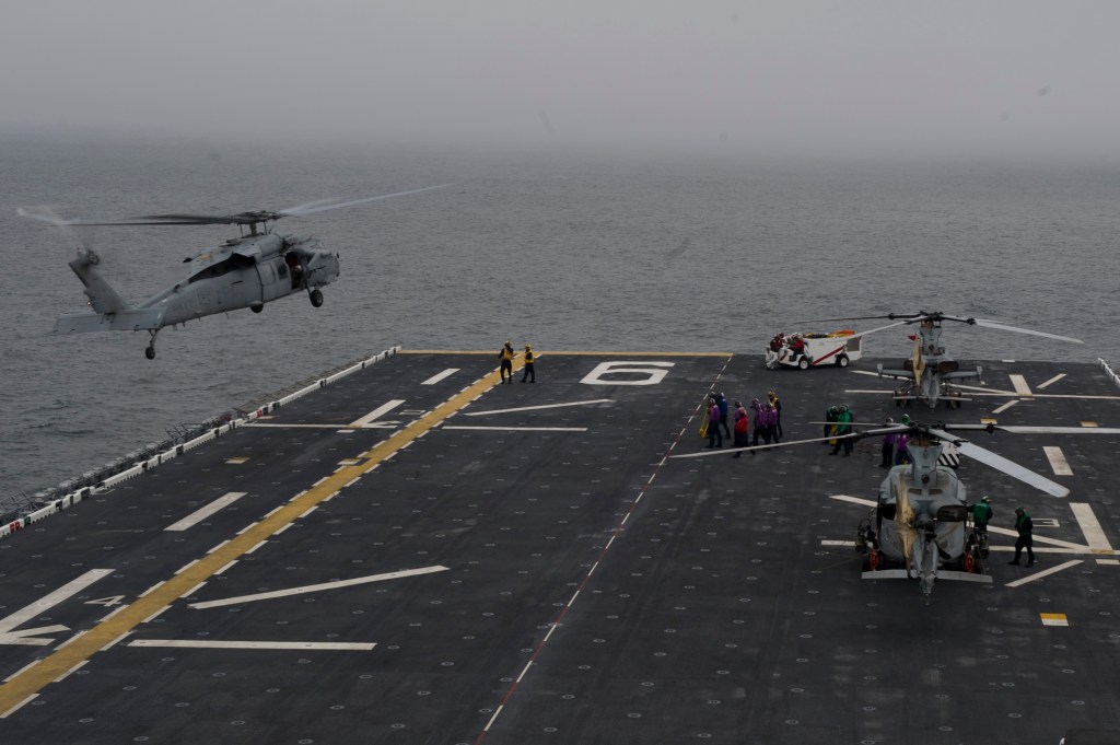 Extra space on the America enhances flight ops