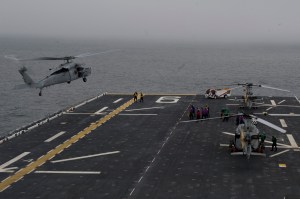 Extra space on the America enhances flight ops