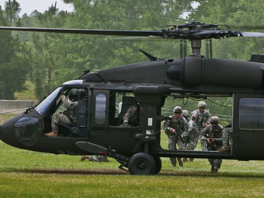 Military helicopter crashes in Florida; 11 missing