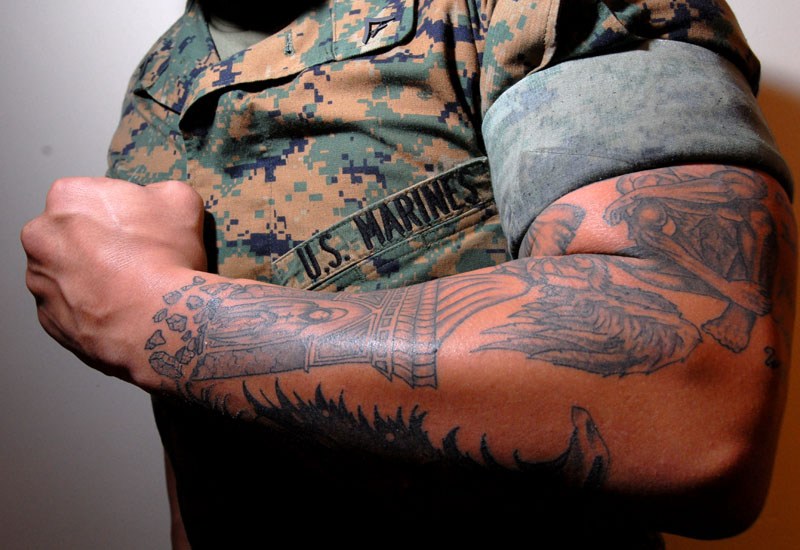 The Marine Corps may soon allow sleeve tattoos, among other ink policy changes