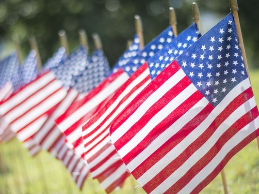 American flags saved from demolition site in West Virginia