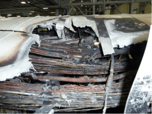 Oxygen leak caused April RC-135 fire, report says