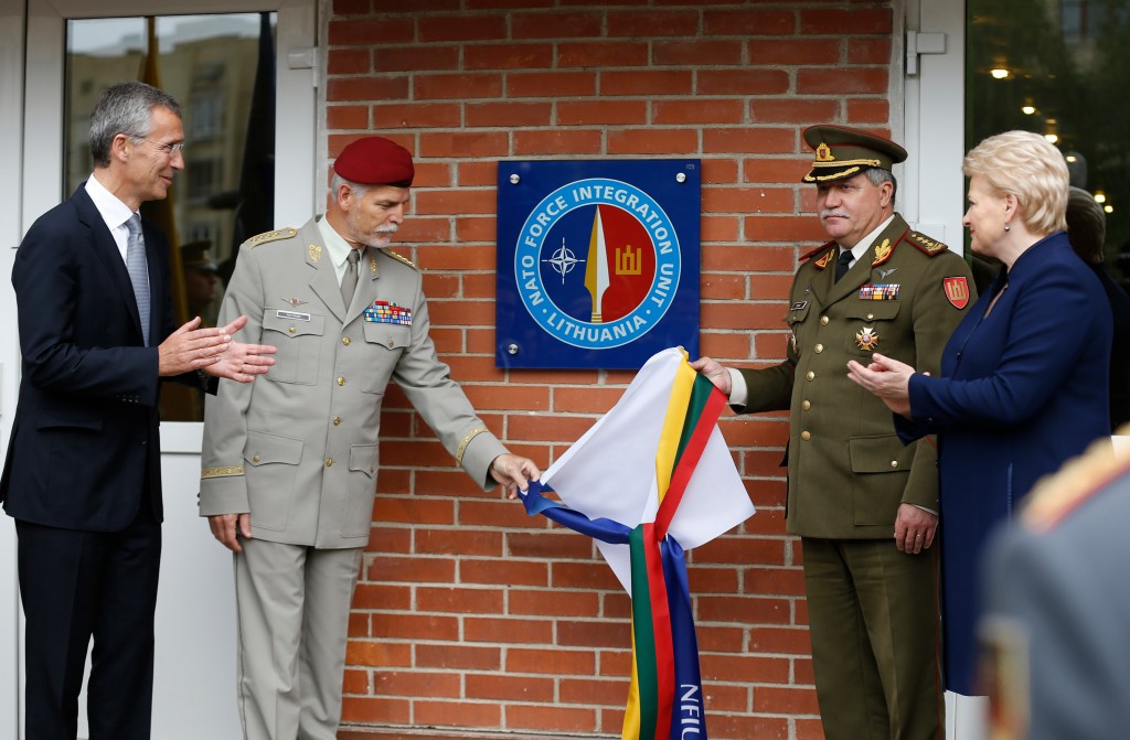 NATO opens military center in Lithuania amid Ukraine crisis