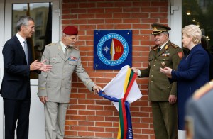 NATO opens military center in Lithuania amid Ukraine crisis
