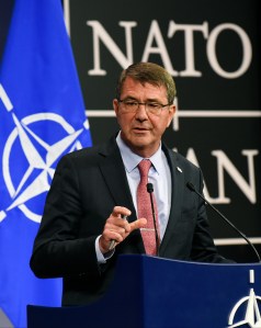 Carter Decries Russian Actions in Syria at NATO Meeting