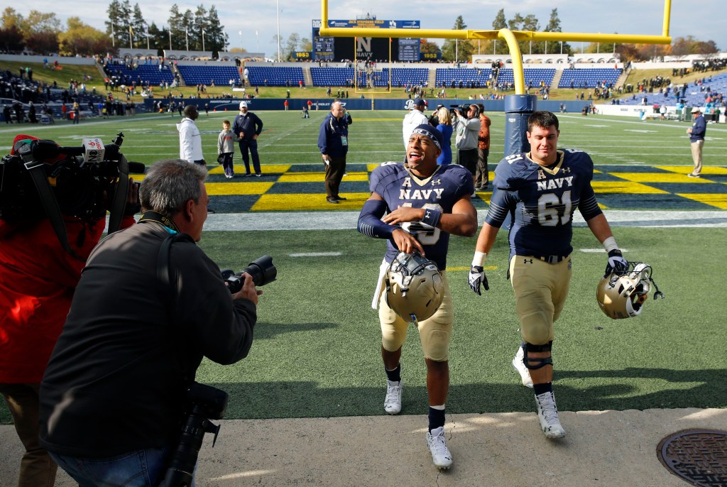 Navy visits No. 15 Memphis with AAC title hopes at stake