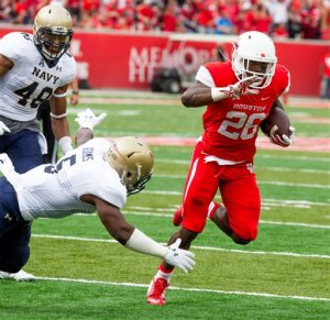 Ward leads No. 21 Houston to 52-31 win over No. 16 Navy