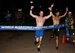 2 Marine captains, 1 other join elite club: 7 marathons, 7 days, 7 continents